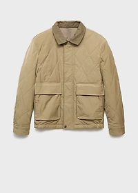 Quilted water repellent jacket