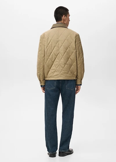 Quilted water repellent jacket