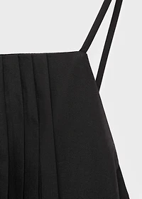 Pleated combined top