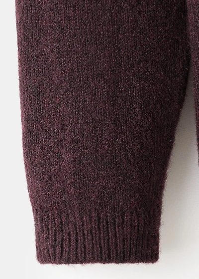 Jacquard sweater with buttons