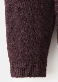 Jacquard sweater with buttons