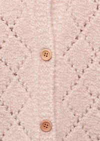 Crochet knitted cardigan