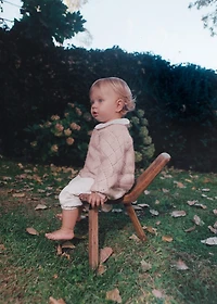 Crochet knitted cardigan