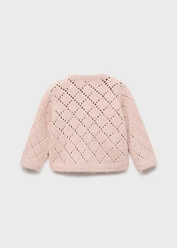 Crochet knitted cardigan