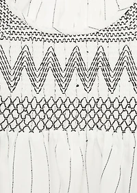 Embroidered details blouse