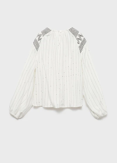 Embroidered details blouse