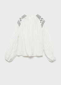 Embroidered details blouse