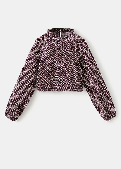 Floral cotton blouse