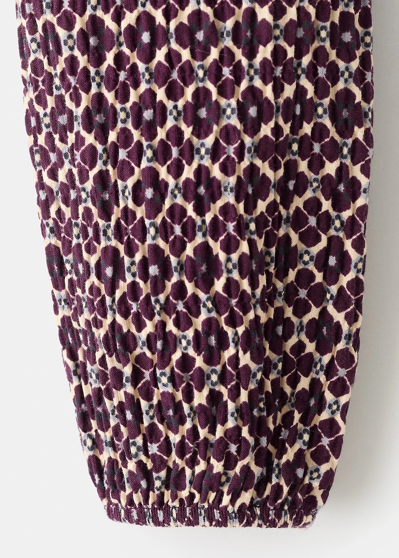 Floral cotton blouse