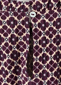 Floral cotton blouse