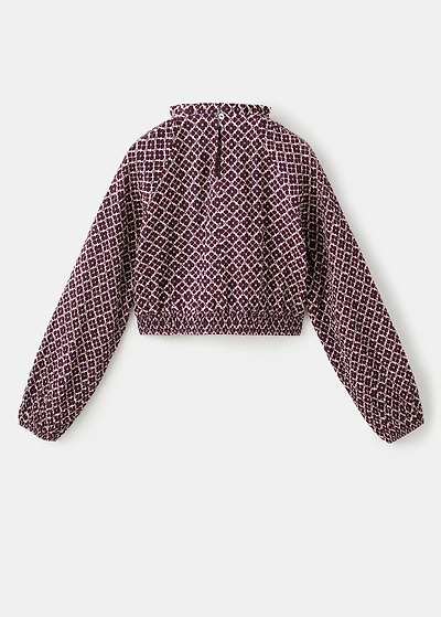 Floral cotton blouse