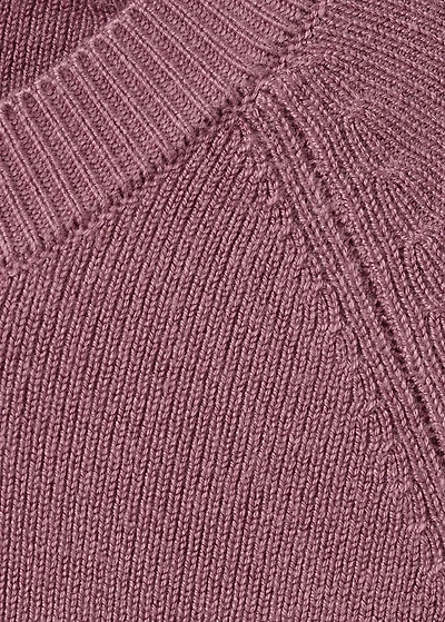 Knitted sweater with cut-out