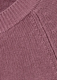 Knitted sweater with cut-out