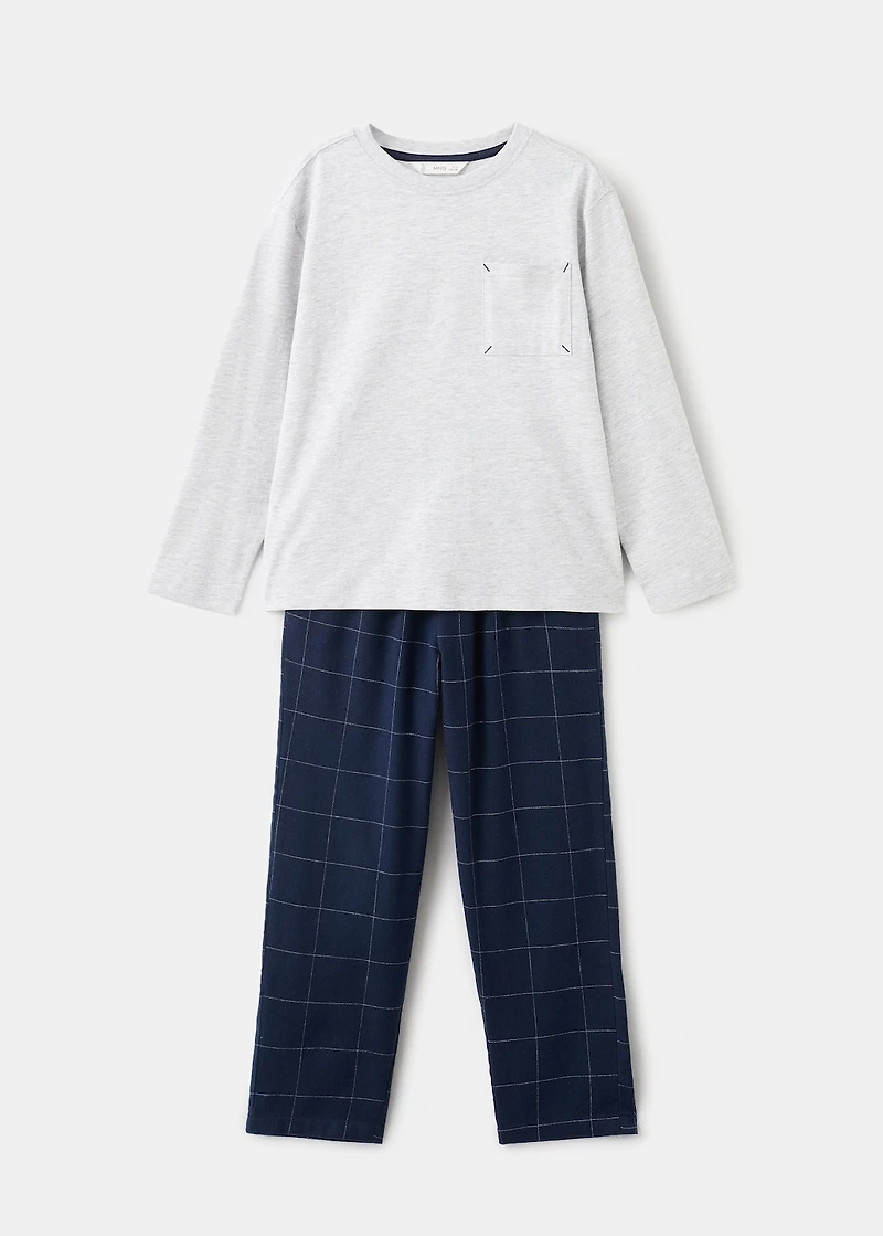Pack of check pyjamas