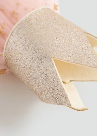 Tulle headband with glitter star