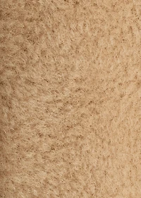 Faux fur jacket with lapels