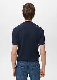 Ribbed  knit t-shirt