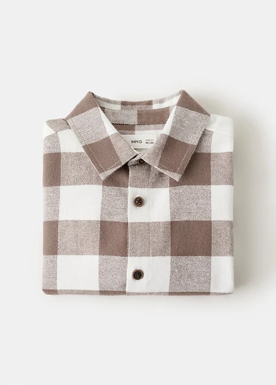 Cotton checked shirt