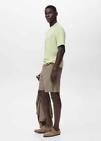 Relaxed-fit cotton-linen t-shirt