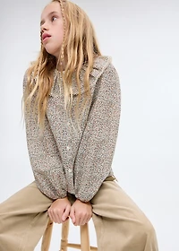 Floral cotton blouse