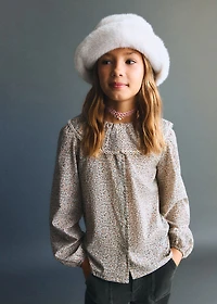 Floral cotton blouse