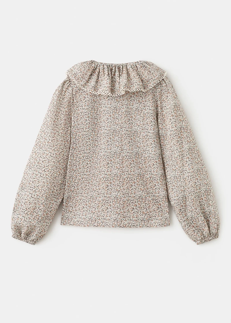 Floral cotton blouse