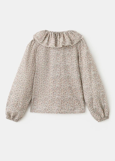 Floral cotton blouse