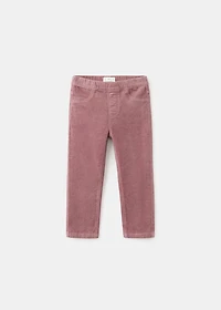 Corduroy straight pants