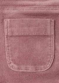 Corduroy straight pants