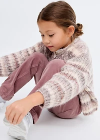 Corduroy straight pants