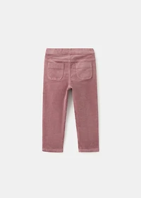 Corduroy straight pants