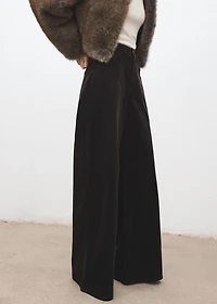 Wide-leg corduroy jeans