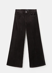 Wide-leg corduroy jeans