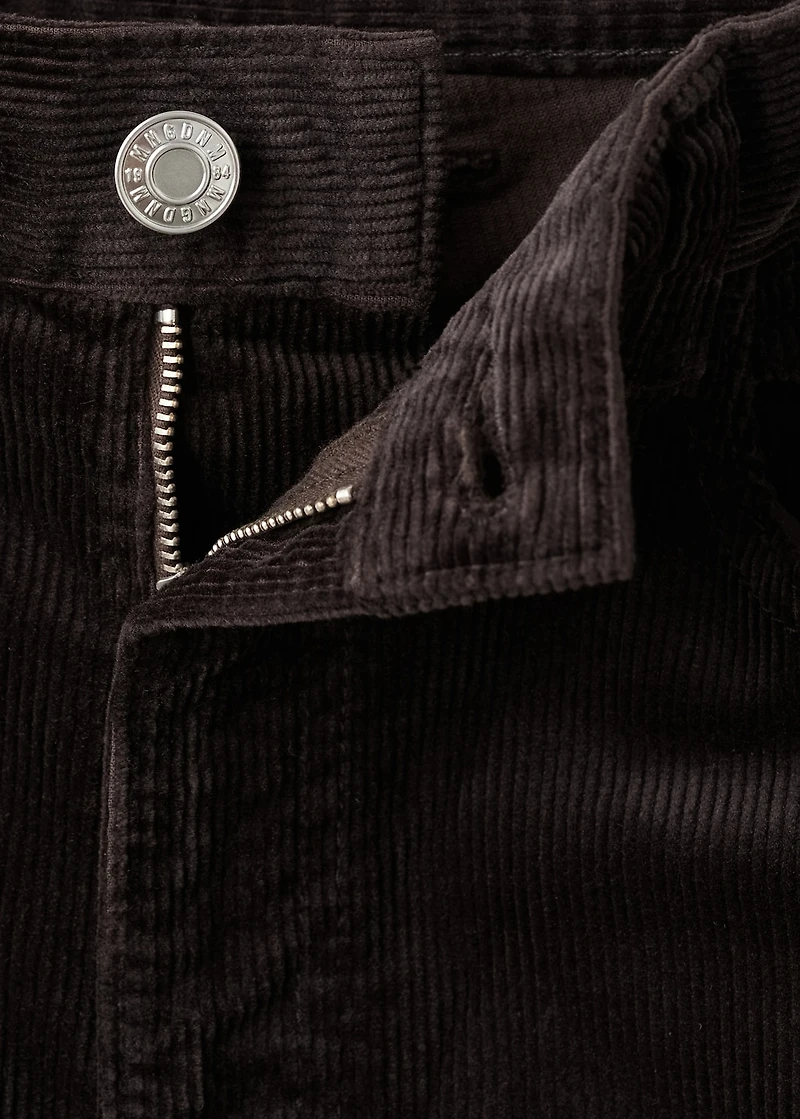 Wide-leg corduroy jeans