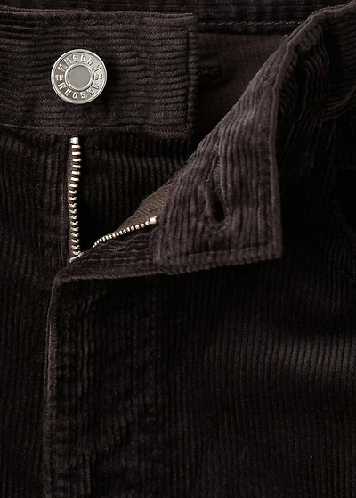 Wide-leg corduroy jeans