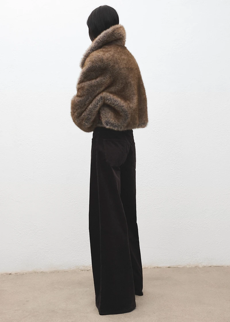 Wide-leg corduroy jeans