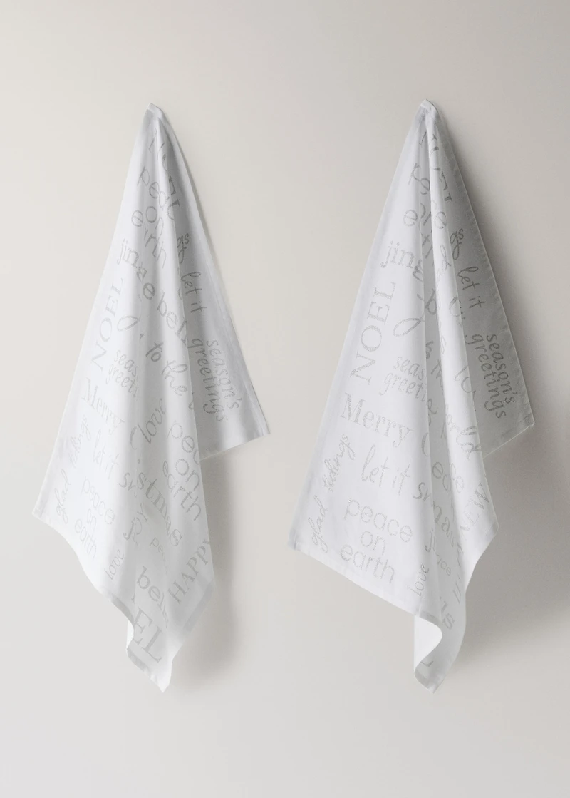 Kitchen towels with Christmas motif