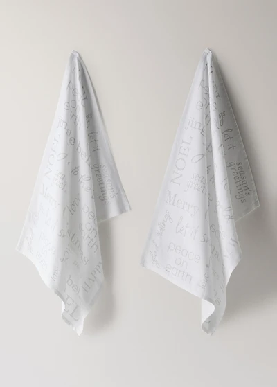 Kitchen towels with Christmas motif