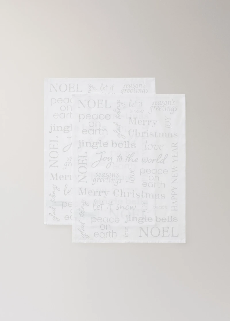 Kitchen towels with Christmas motif