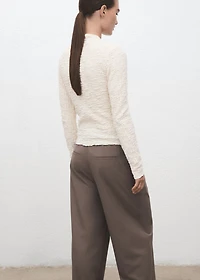 Textured crepe top
