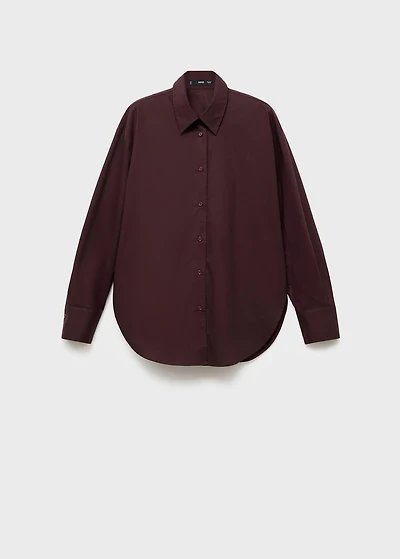 Oversize poplin shirt