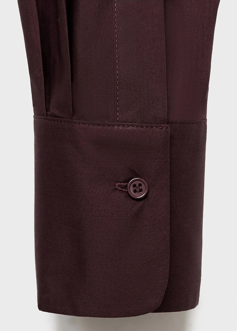 Oversize poplin shirt