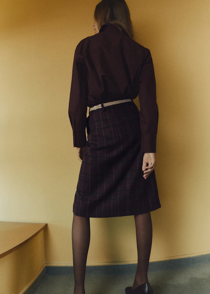 Oversize poplin shirt