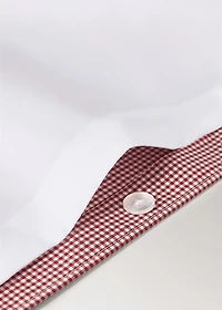 Yarn-dyed gingham-check children's duvet cover for cot