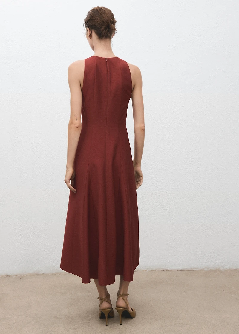 A-line dress with godets