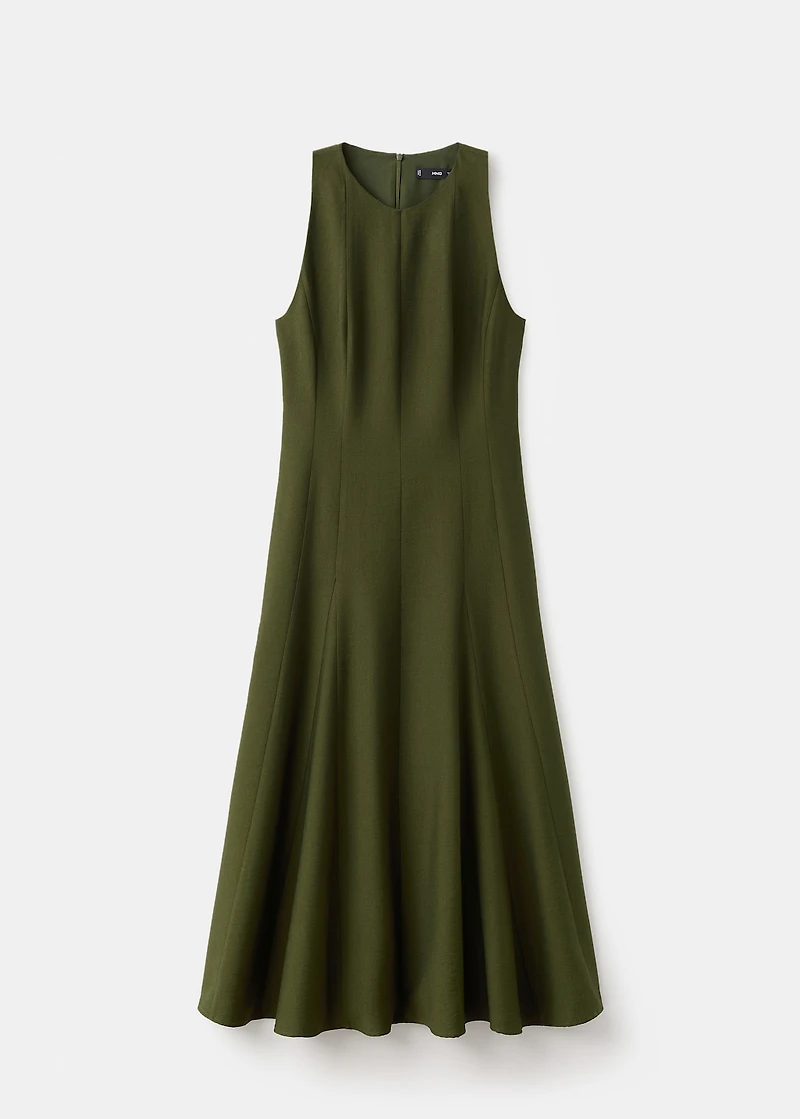 A-line dress with godets