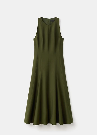 A-line dress with godets