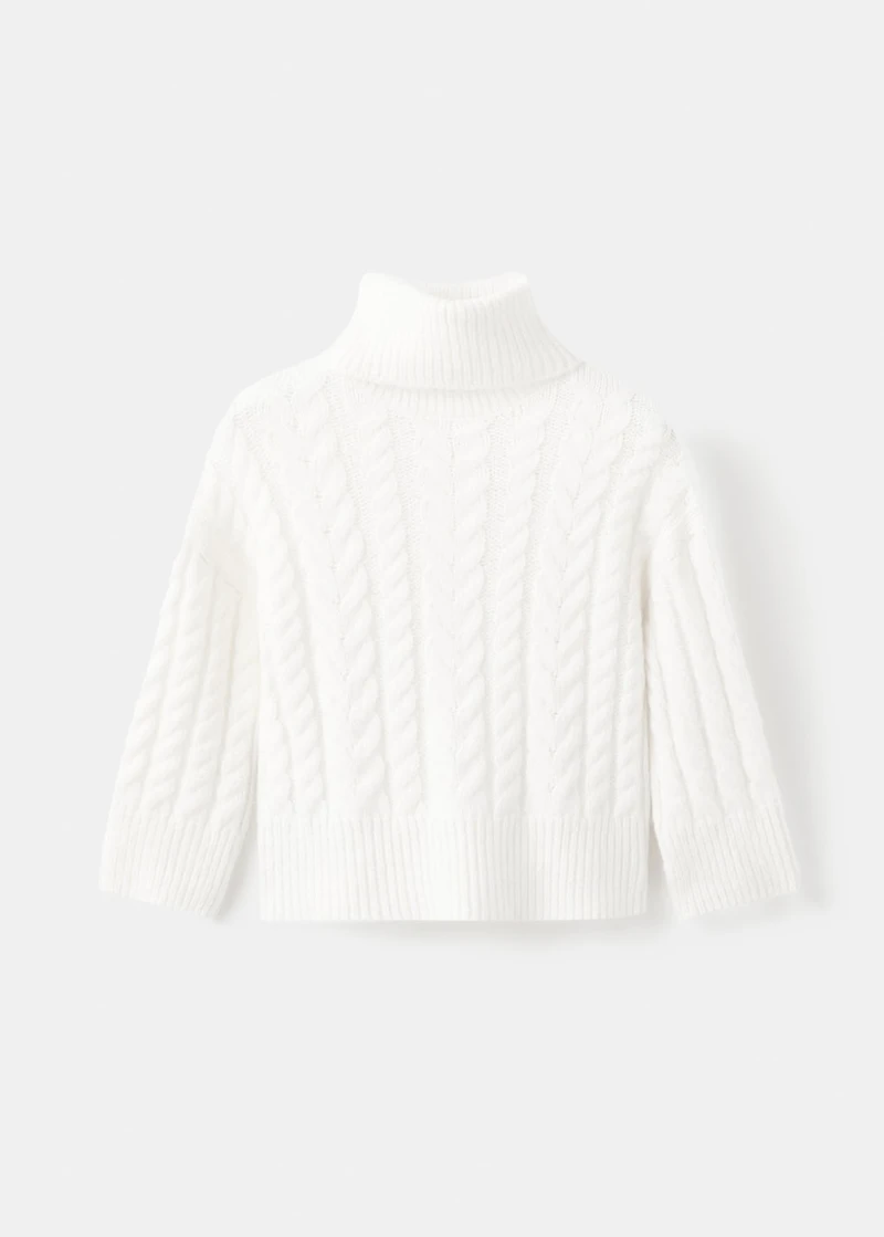 Turtleneck knit sweater