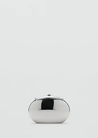 Oval clutch bag