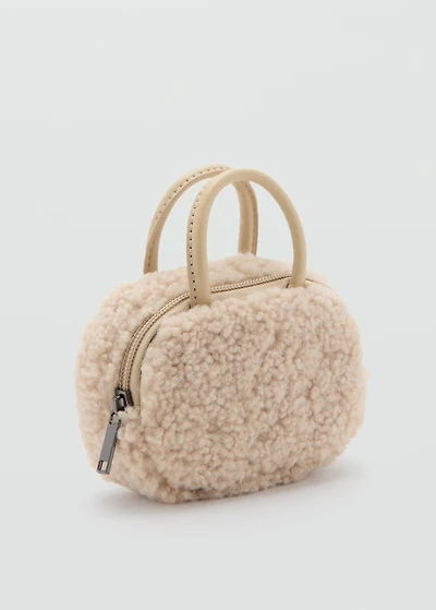 Shearling mini gadget bag